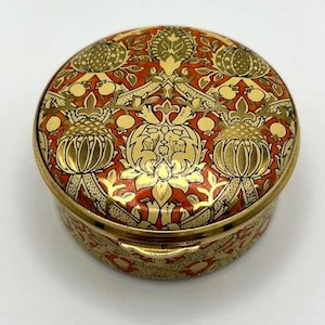 Staffordshire Enamels Trinket Box - Etsy