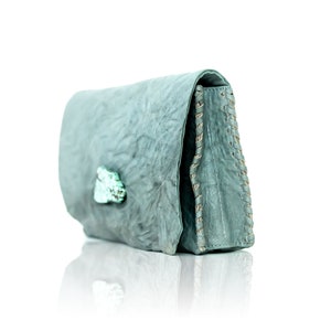 Women Clutch| Women wallet Turquoise Stone| Original Anat Marin Genuine Leather evening bag, print leather wallet .