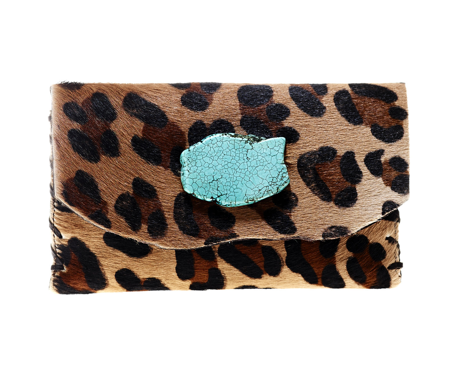 Genuine Calf Hair Leopard Print Foldover Clutch – The Artisan & Company