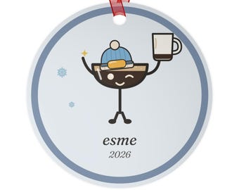 Espresso Martini Ornament, Esme 2026, Espresso Martini Lover, Stocking Stuffer