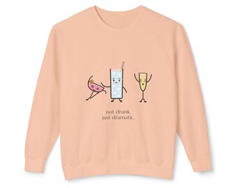 Cosmopolitan Comfort Colors Crewneck, The Fainting Cosmo, Girls Night Out, Bar Humor, 100% Cotton