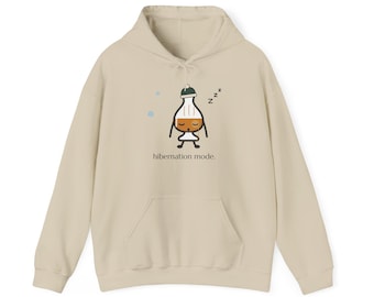 Whiskey Hoodie, Hibernation Mode, Whiskey Lover Gift, Holiday Party