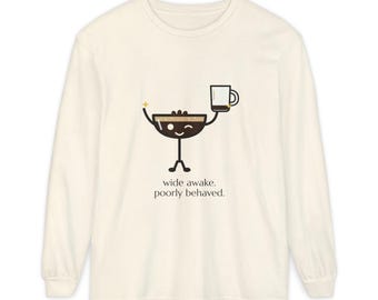 Espresso Martini Comfort Colors Long Sleeve, Night Shift, Espresso Martini Lover, Bar Humor, 100% Cotton