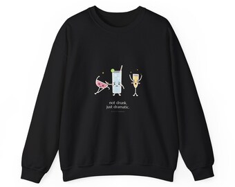 The Fainting Cosmo | Funny Cosmopolitan Sweatshirt, not drunk just dramatic crewneck, bachelorette gift for her