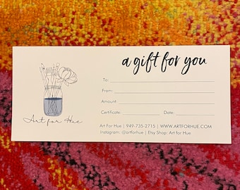 Painting Gift Certificate