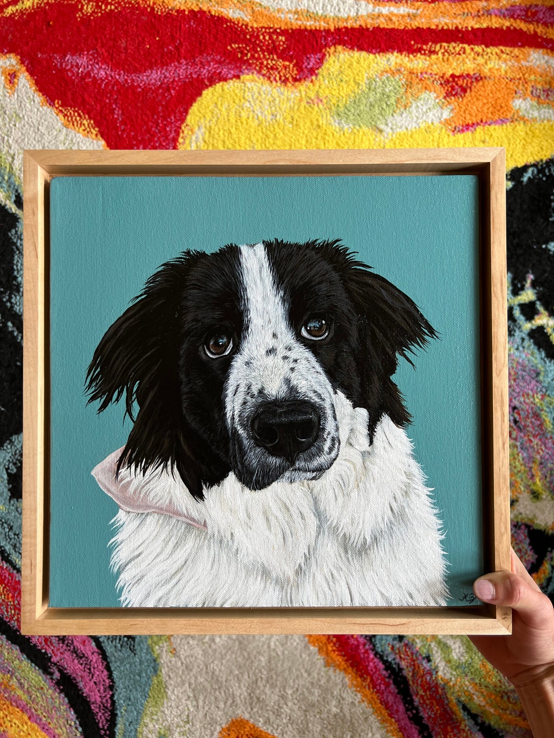 Custom Pet Portrait - Custom Dog Painting - Acrylic Painting - Acrylic ...