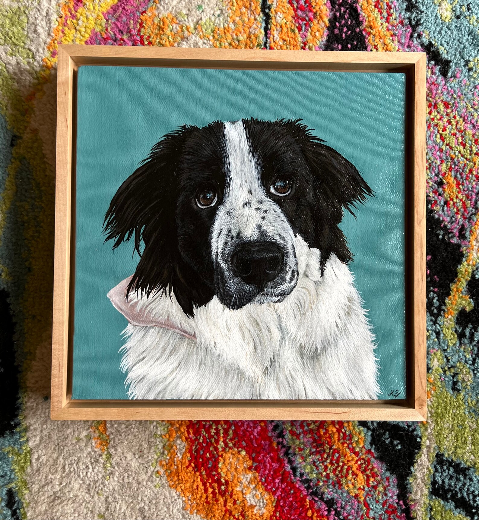 Custom Pet Portrait - Custom Dog Painting - Acrylic Painting - Acrylic ...