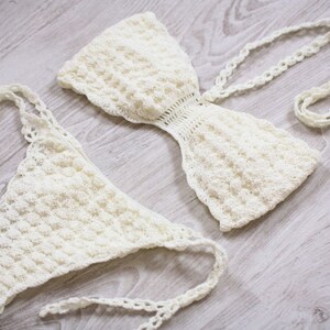 Bandeau Bikini Crochet Bikini Crochet Bandeau Swimsuit Sexy - Etsy