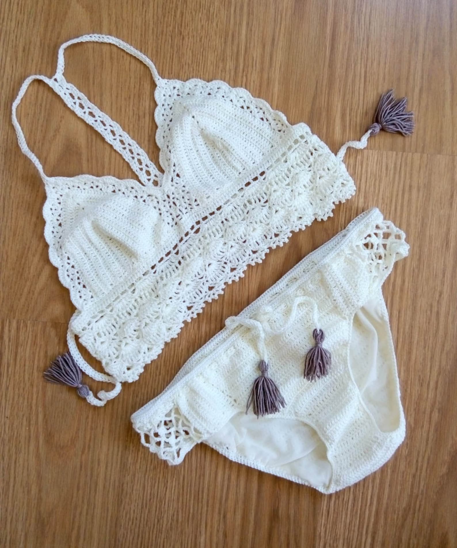 Crochet Bikini Crochet Bathing Suit Crocheted Swimsuit Etsy