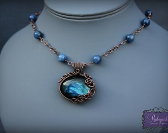 Seafoam Wire Wrapped, Wire Work, Wirework,  Cabochon Pendant Tutorial, Pattern. PDF