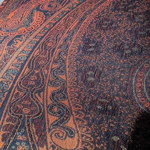 Pashmina shawl, Large Paisley design, Two options Shawl or Infinity scarf image 9