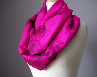 Hot Pink Scarf, Pashmina shawl, Valentines Scarf, Womens Scarf, Spring Scarf Gift for Her, Wife Gift Girlfriend gift