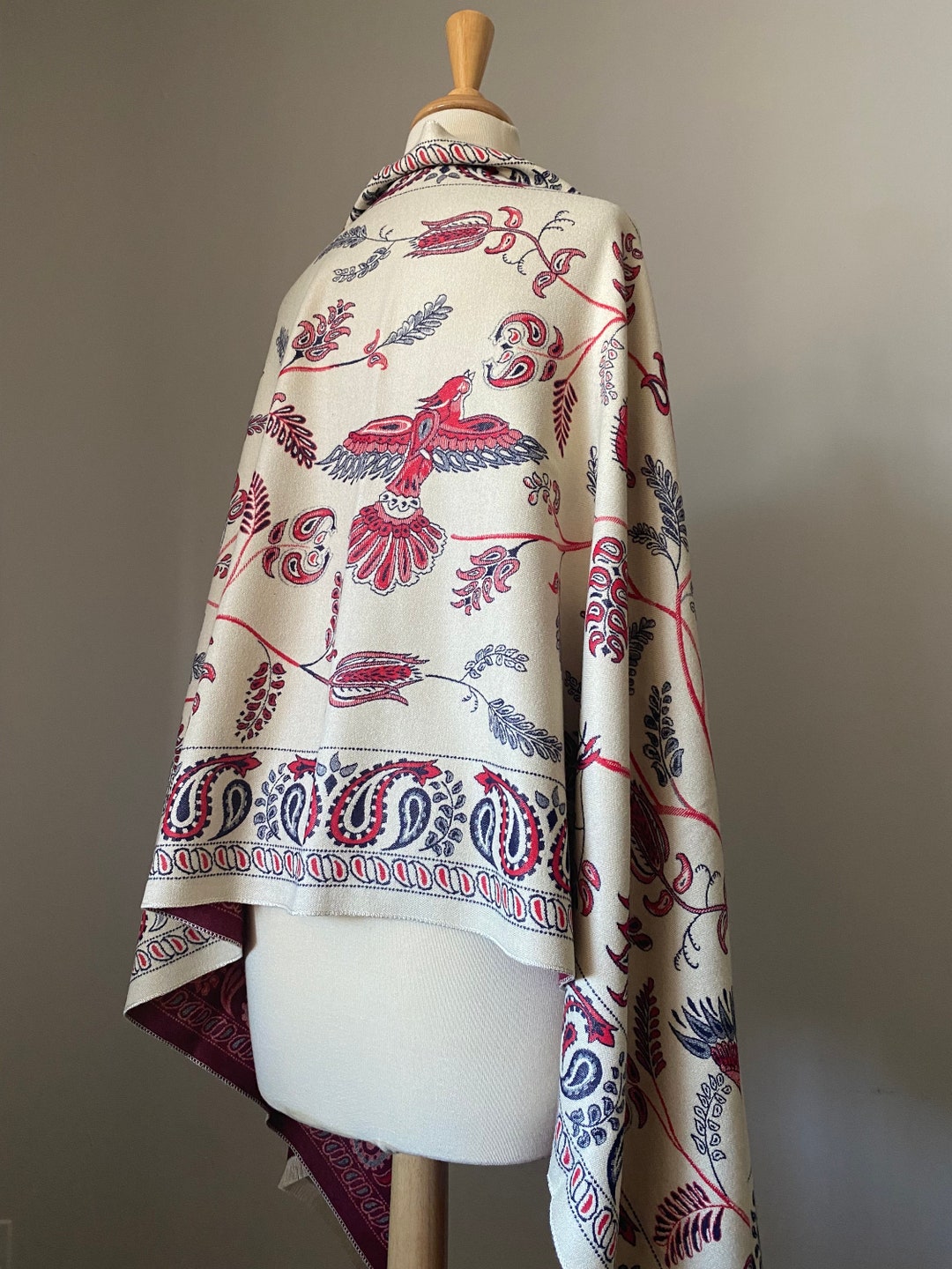 Extra Long Winter Pashmina, Luxuriously Soft Double Sided Cold Weather ...
