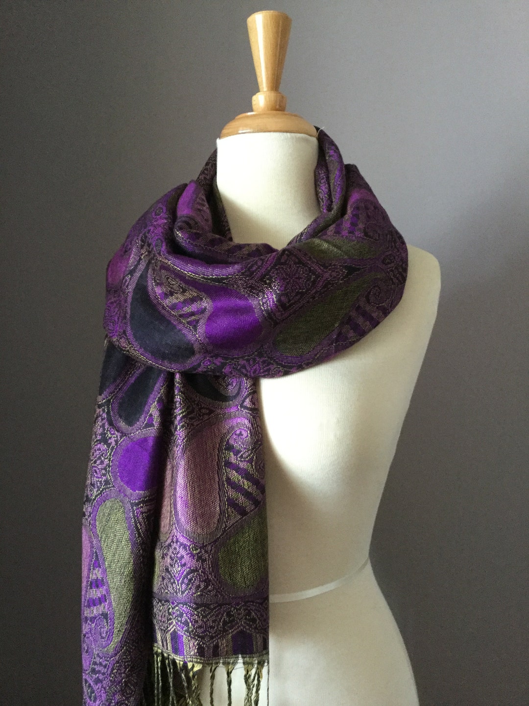 Purple Scarf Infinity Scarf Pashmina Shawl Scarves and - Etsy