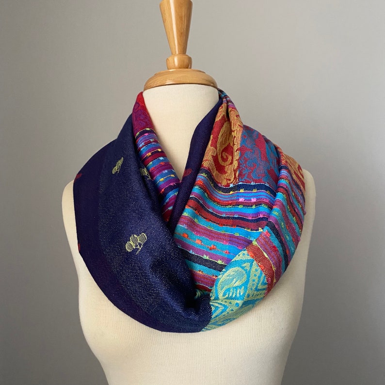 Navy Bohemian Shawl Wrap for Women Ethnic Tribal Boho Chic - Etsy