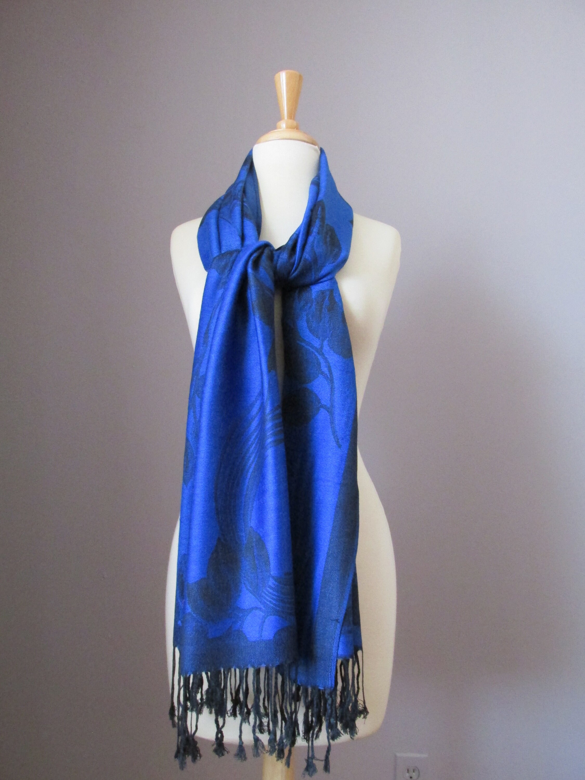 Cobalt hotsell blue pashmina