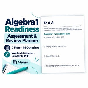Algebra 1 Readiness Assessment