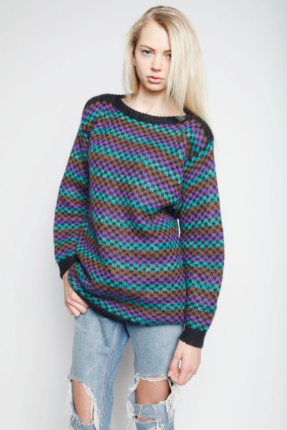 Vintage 1980s Christian Dior Ombre Stripe Knit Moh