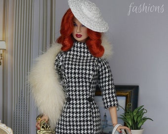 Outfit with purse, hat and accessories for East 59th doll, Integrity Toys 1/6 scale doll