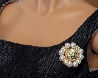 Magnetic Brooch for 1/6 scale doll. Fashion Royalty, Poppy Parker, FR2, Blythe, Mizi, Momoko, BJD dolls.