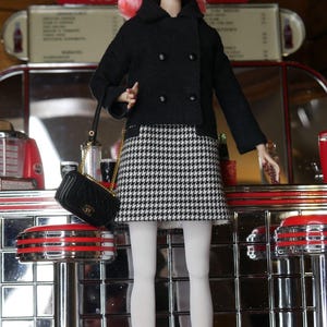 Umhängetasche 1/6 für Fashion Royalty, Poppy Parker, Monogram Puppen, Nu Face, 12 '' Puppentasche