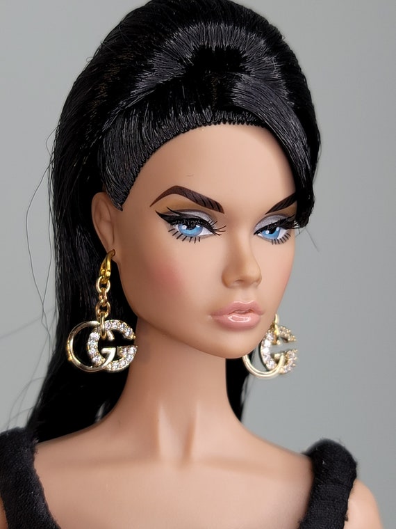 Earrings for Barbie doll Silkstone Barbie Vintage Barbie Fashion Royalty Poppy Parker East 59th and other 1 6 scale dolls