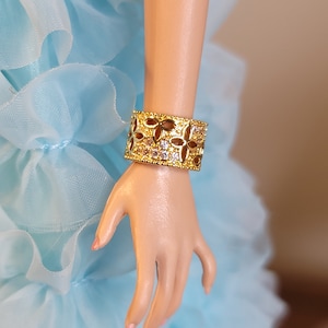 Gold Armband für Puppen im Maßstab 1:6