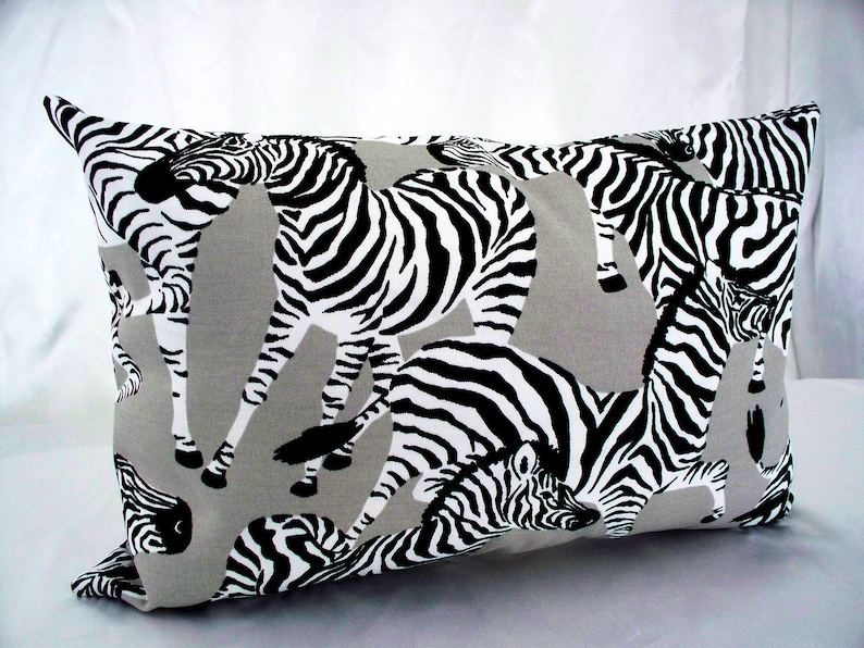 Zebra Print Throw Pillows Pillow Covers Sofa Pillow Etsy