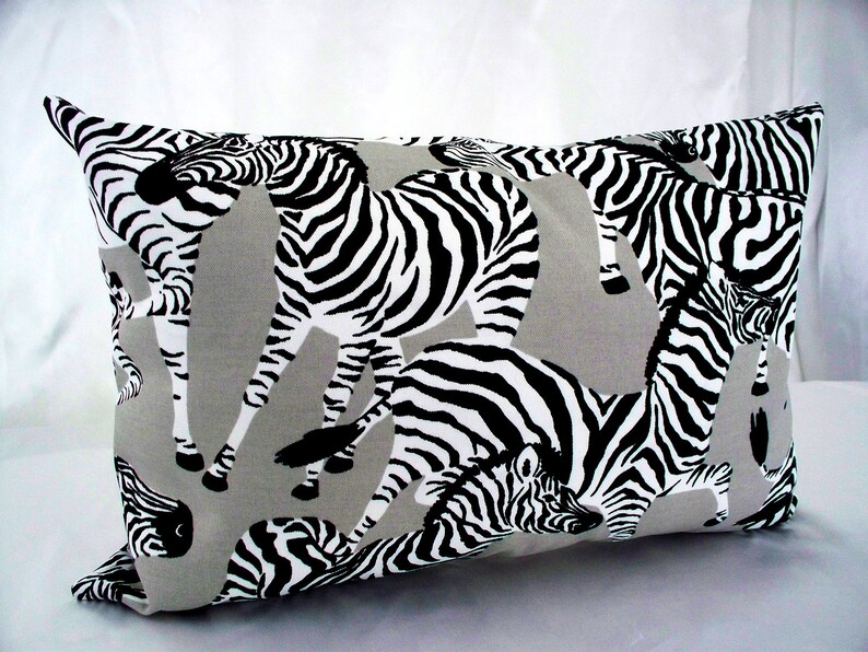 Zebra Print Throw Pillows Pillow Covers Sofa Pillow Etsy