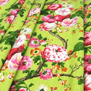 Curtains Bedroom Extra Long Curtains Rod Pocket Pink Green Floral, Drapes Linen Blackout Window Bedroom Decor, Home Window Treatments