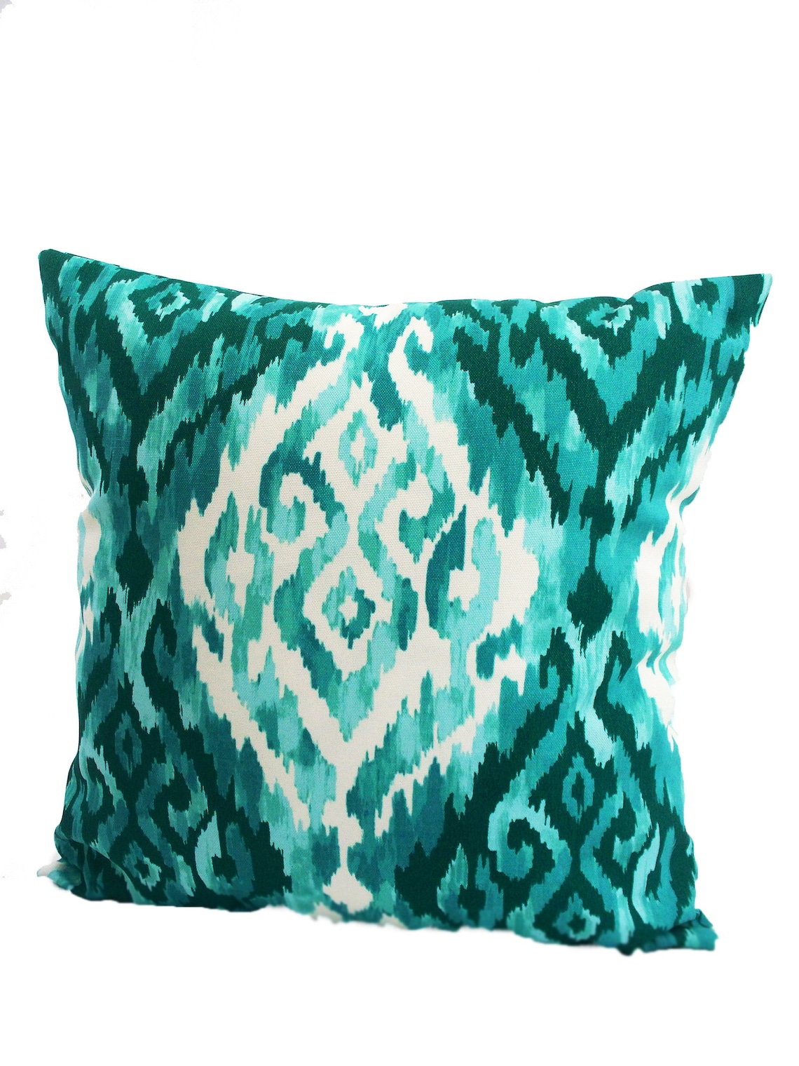 Green Throw Pillows Emerald Green Outdoor Accent Custom Etsy
