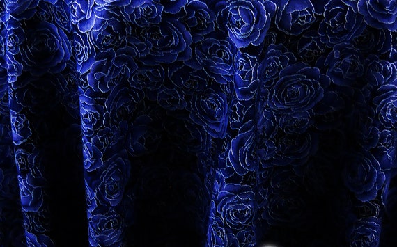 Navy blue lace tablecloth deals