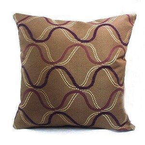 Brown and purple pillows, Designer pillow covers, Brown throw pillows, Brown pillows, Purple pillow covers, Purple throw pillow, Lavender image 4