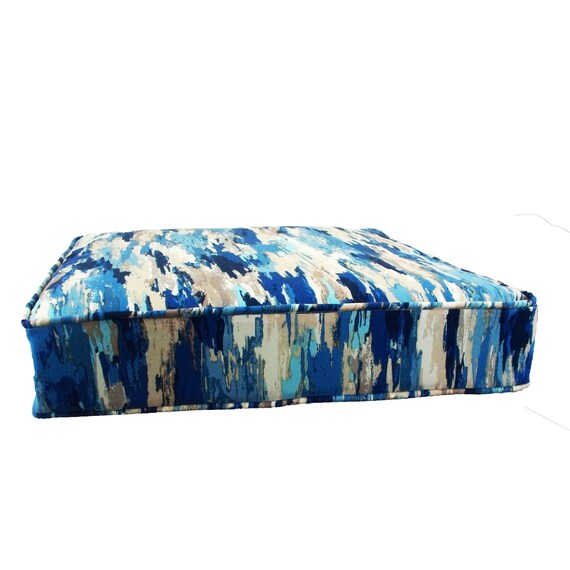 Blue Shades Seat Cushion Covers Navy Royal White Replacement Etsy