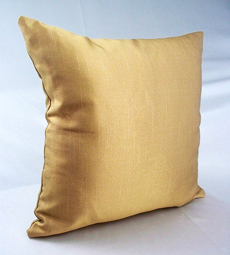 Gold Pillow Cover Gold Pillowcase Decor Pillows Couch Etsy