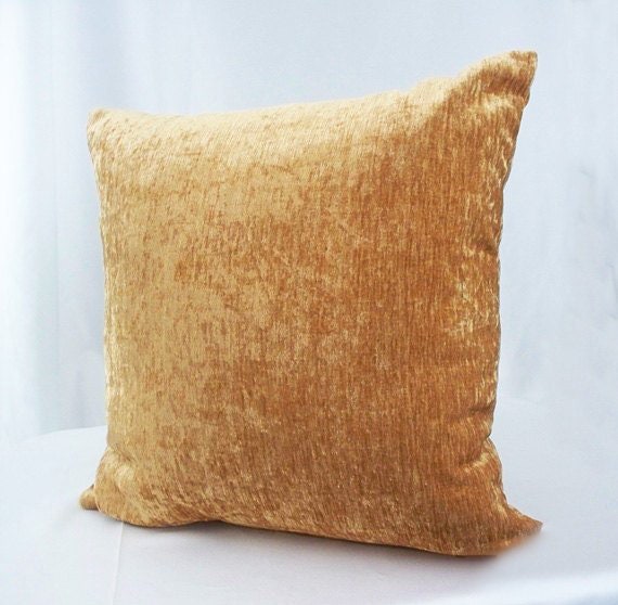 Gold velvet pillow set of 2 Solid Gold velvet pillow set of 2 Solid