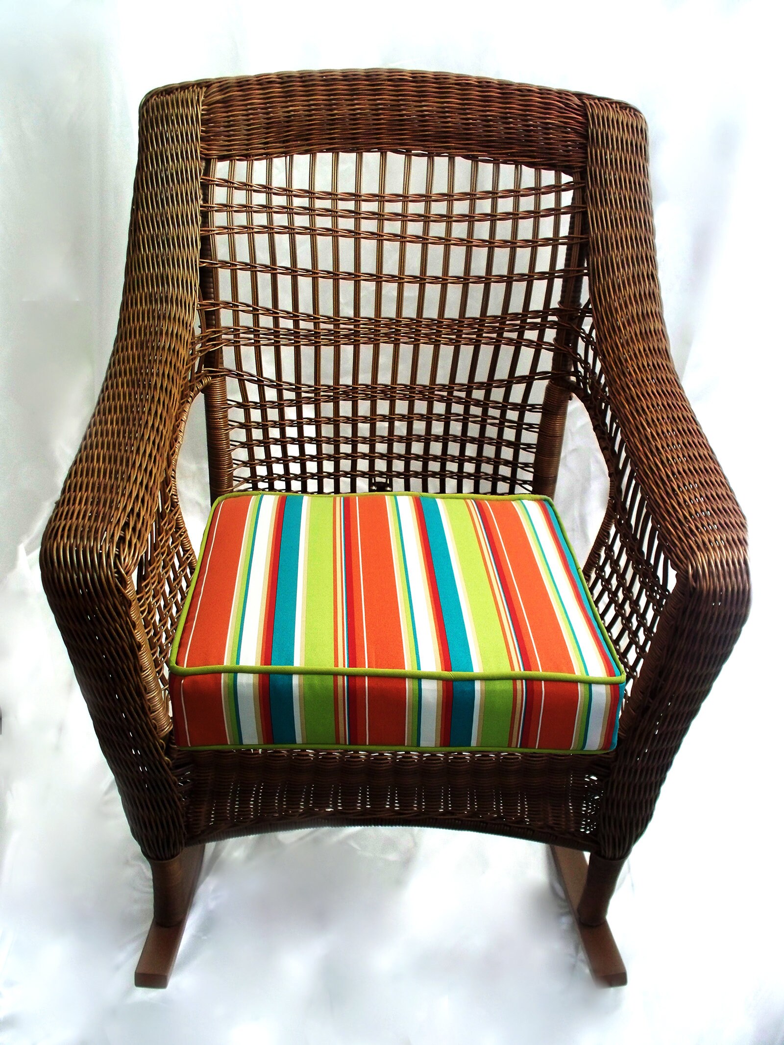 wicker loveseat and chair cushion sets on Rocking Chair Seat Cushion Cover Wicker Deep Cushions Etsy