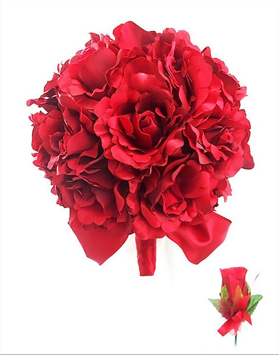 50 Rose Blumenstrauß Künstliche Kunstblumen Blumen Hochzeit Haus Deko Party FL