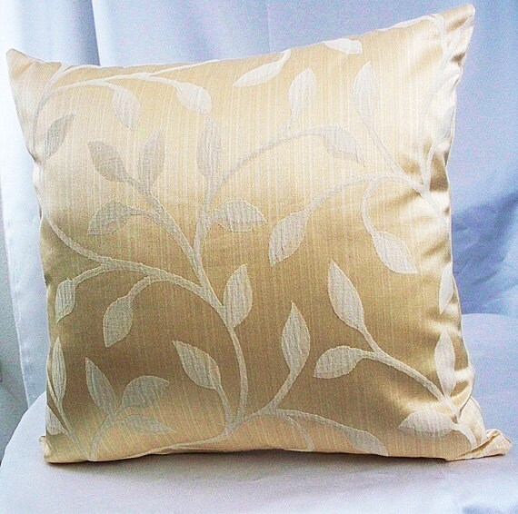 cream and gold throw pillows