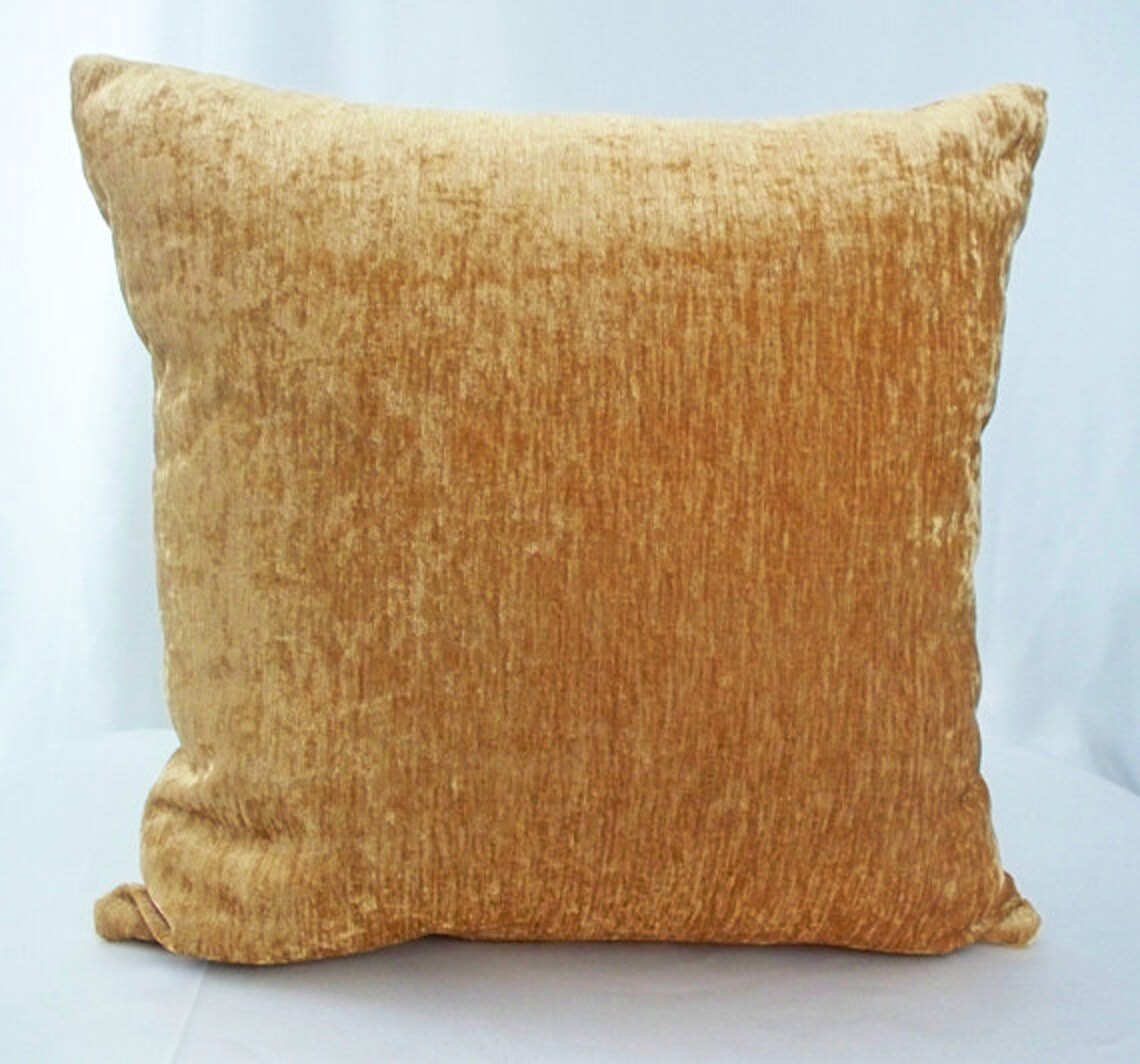 Gold Velvet Pillow Velvet Gold Pillow Gold Pillow Cover Etsy