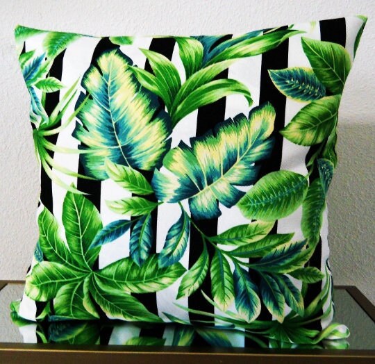 Hunter Green and White Striped Patio Cushions Etsy