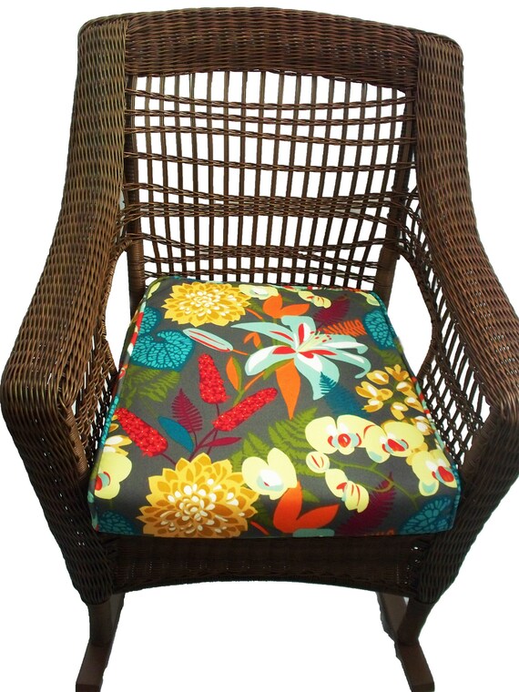 Rocking Chair Seat Cushion Covers Baby Nursery Floral Etsy