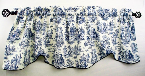 Home Decor Print Fabric-Waverly Rustic Toile Navy