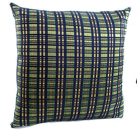 Indigo blue striped pillow covers red Zome Lag Throw Pillow Covers Gray