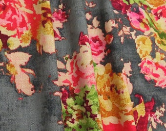 Panel de cenefa floral con bolsillo para barra, cenefa para ventana, cenefas a medida