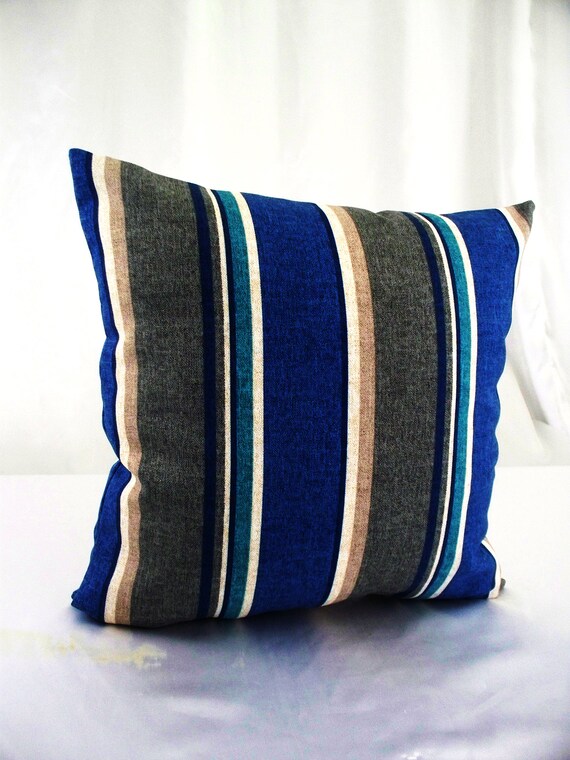 Striped Pillow Cover Striped Pillow Cases Blue and White Striped Throw Blue Stripe Pillow Cover Pillowcase Pillow Shams Black Grey Etsy UK