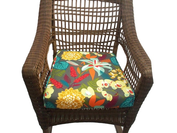 Rocking Chair Cushion Covers  - Cc Outdoor Living Set Of 3 Espresso Brown Resin Wicker Outdoor Patio Rocking Chairs And Table With Brown Cushions 36.