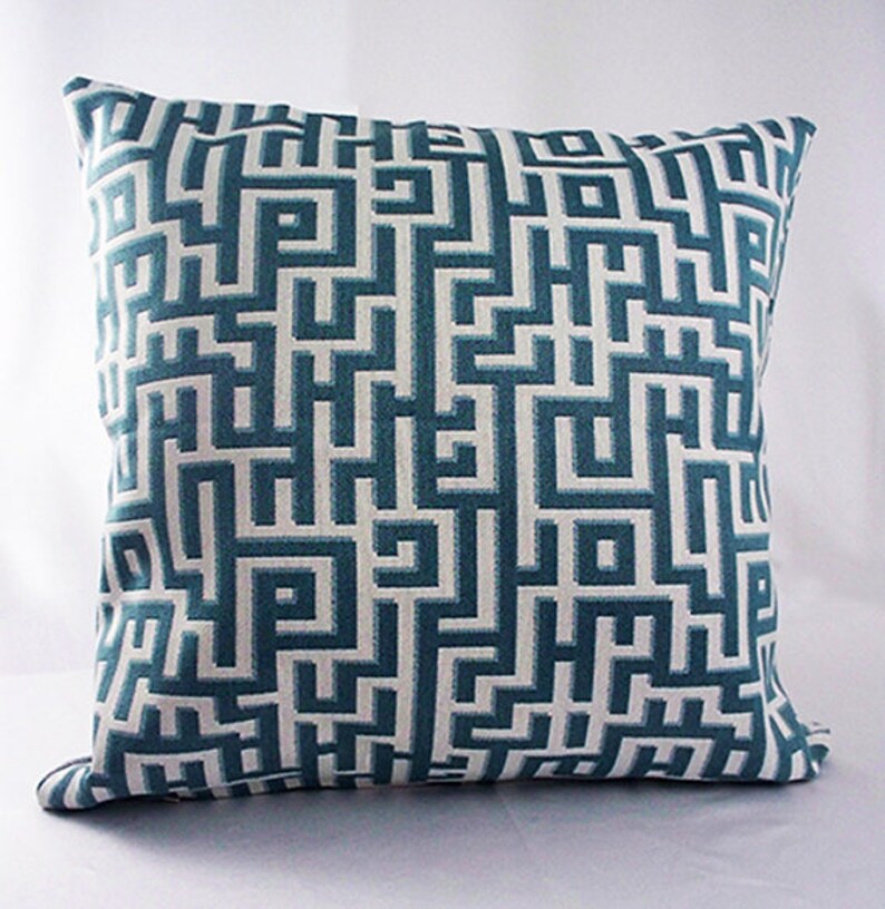 Teal Blue Pillow Cushion Covers, Turquoise Light Blue Throw Pillows