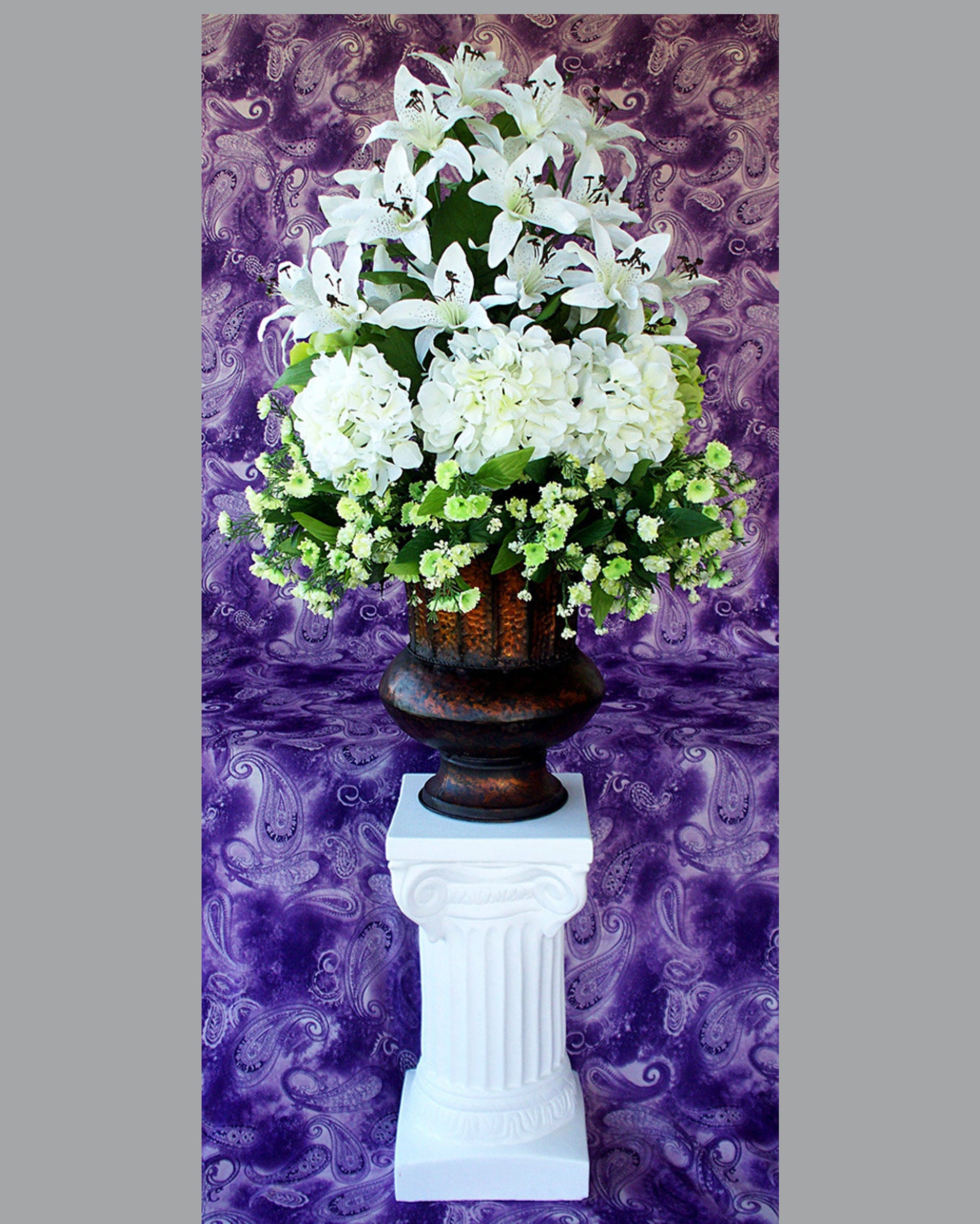 Silk Wedding Church Altar Flowers Arrangement Decorations Centerpiece