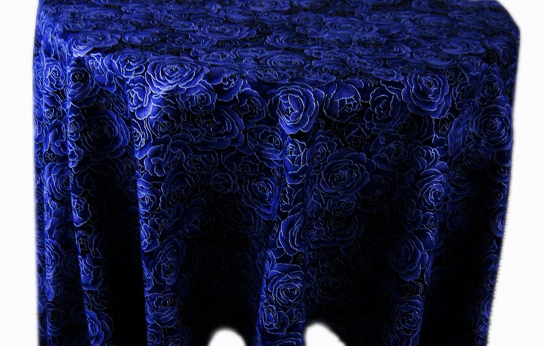 Navy Blue Tablecloth Round Cotton, Linens Tablecloths Black Table Cloth